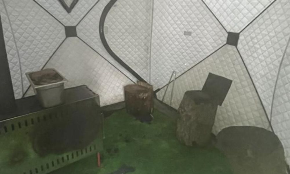 川とBBQのキャンプフィールド（箕面市上止々呂美）