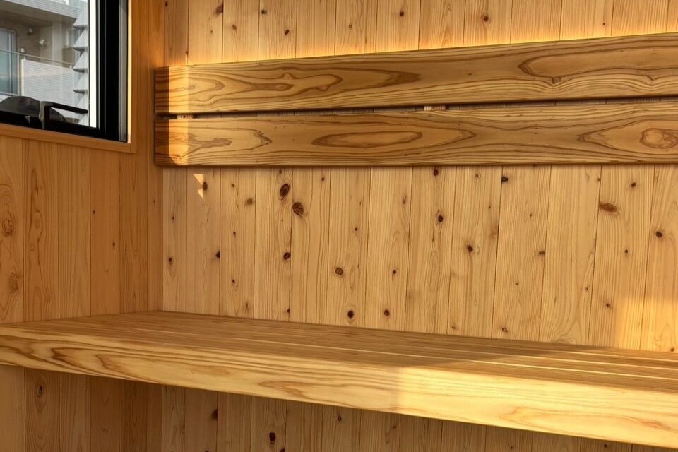 MORI SAUNA YAKISUGI 屋外用サウナ 内装ヒノキ節あり
