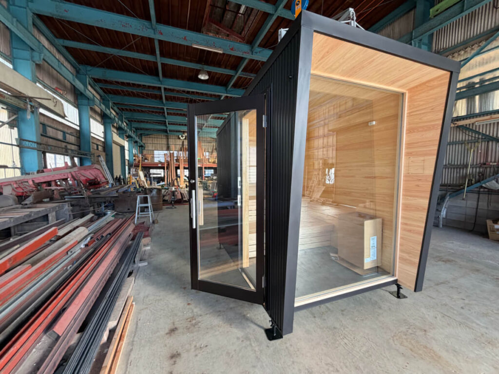 MORI SAUNA 屋外用サウナ 製造工場