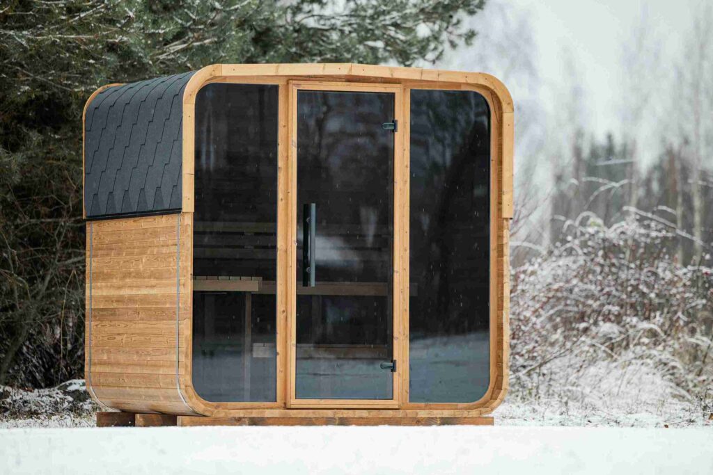 屋外サウナ　積雪地域