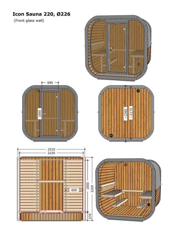 BOX型サウナ 図面