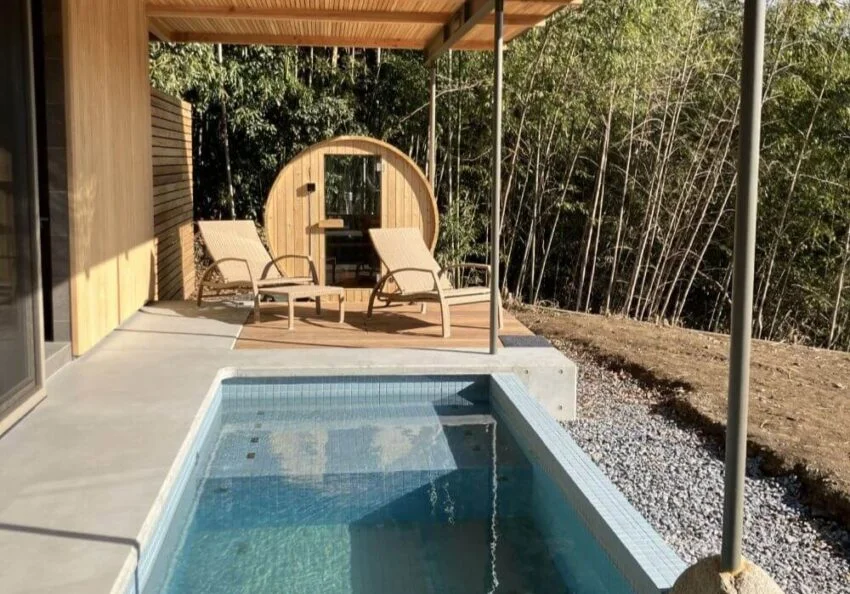 アウトドアサウナ　水風呂　チラー