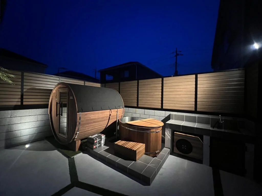 屋外サウナ　レイアウト