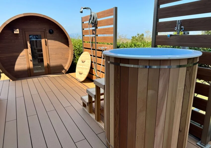 屋外用サウナ　水風呂