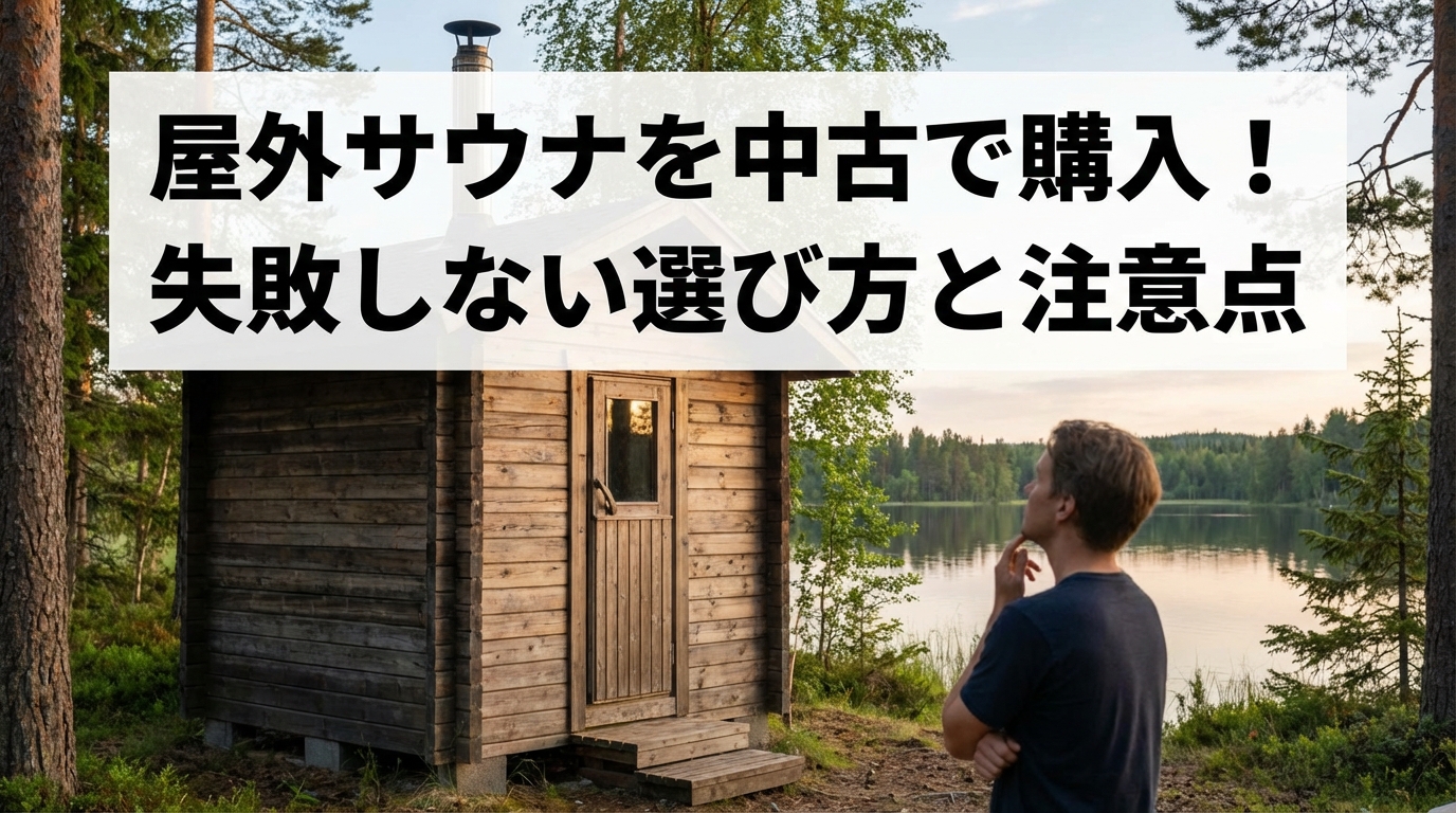 屋外サウナを中古で購入！失敗しない選び方と注意点