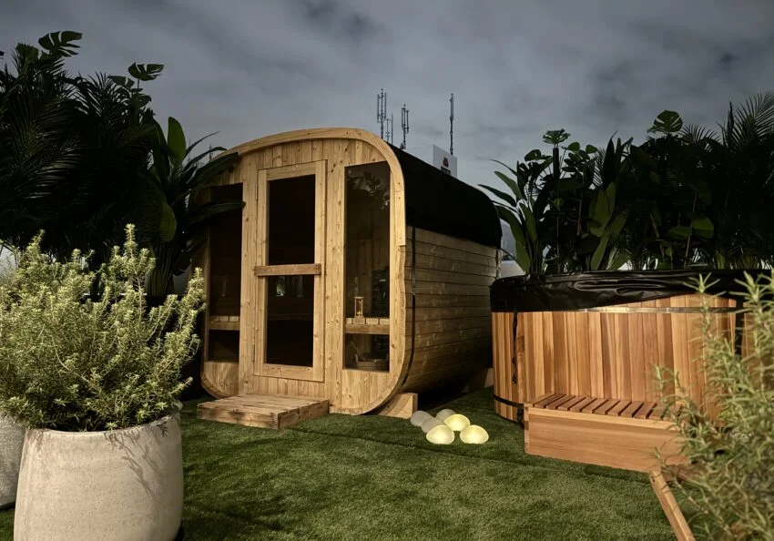 屋外サウナ　設置