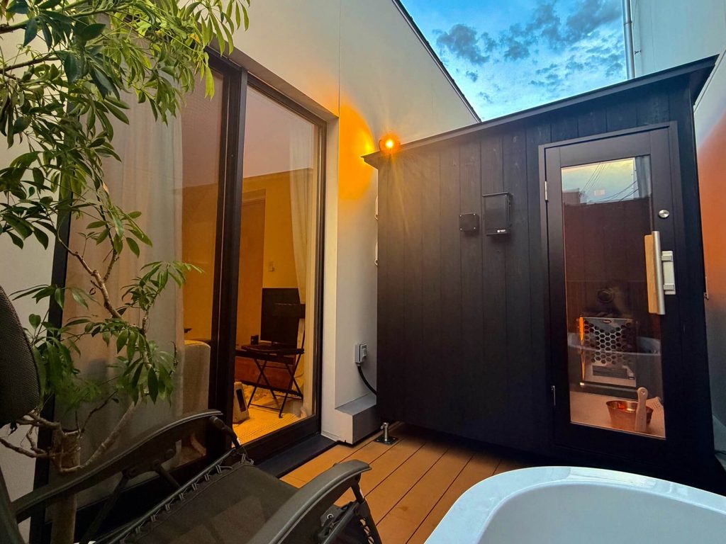 東京・品川ショールーム MORI SAUNA 屋外用サウナ